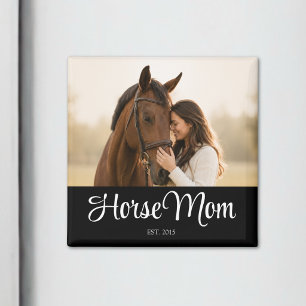 Íman Presente de Foto de Mãe de Cavalo Fundada