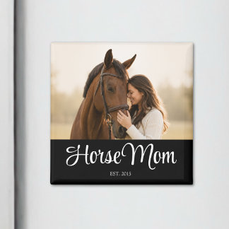 Íman Presente de Foto de Mãe de Cavalo Fundada