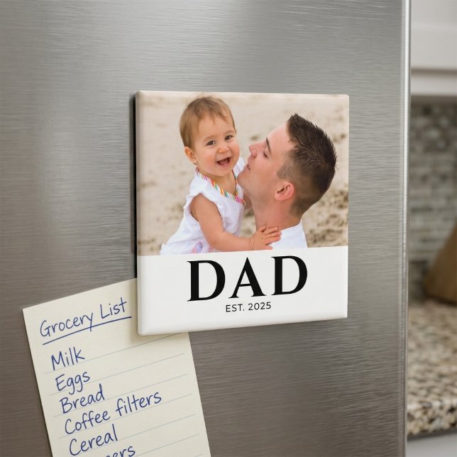 Íman Presente de Foto do Papai Fundado (Criador carregado)