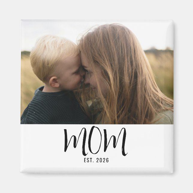 Íman Presente de Foto Estabelecida pela Mamãe (Frente)