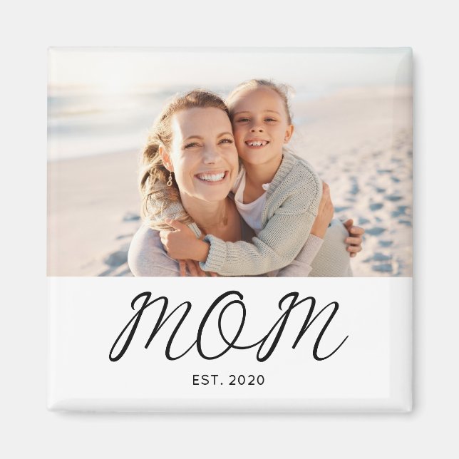 Íman Presente de Foto Estabelecida pela Mamãe (Frente)