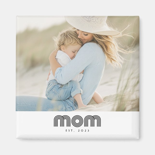 Íman Presente de Foto Estabelecida pela Mamãe (Frente)