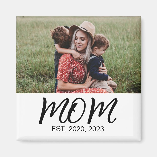 Íman Presente de Foto Estabelecida pela Mamãe (Frente)