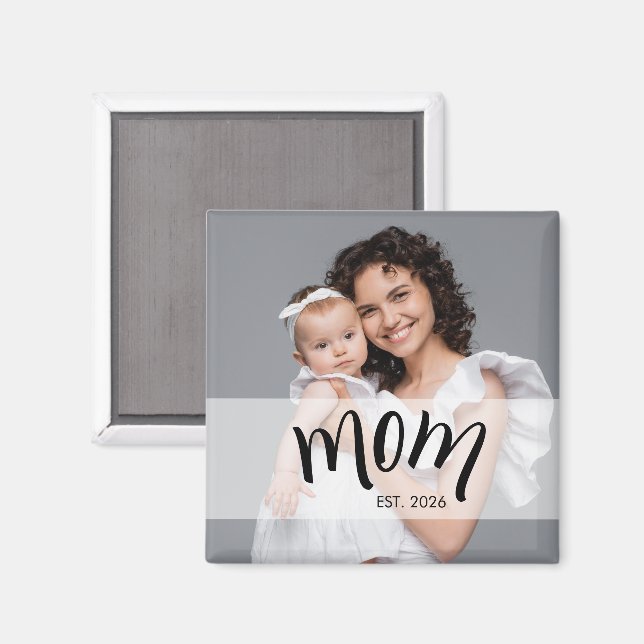 Íman Presente de Foto Estabelecido pela Mãe para Nova M (Front/Back)