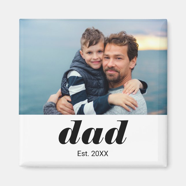 Íman Presente de Foto Estabelecido pelo Papai (Frente)