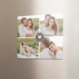 Íman Presente de Foto Personalizada da Família de Cola
