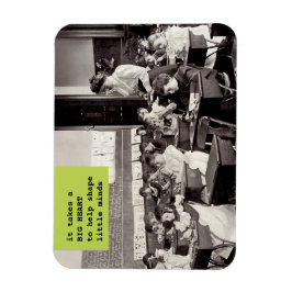 Íman Presente de Foto Vintage de Apreciação do Professo