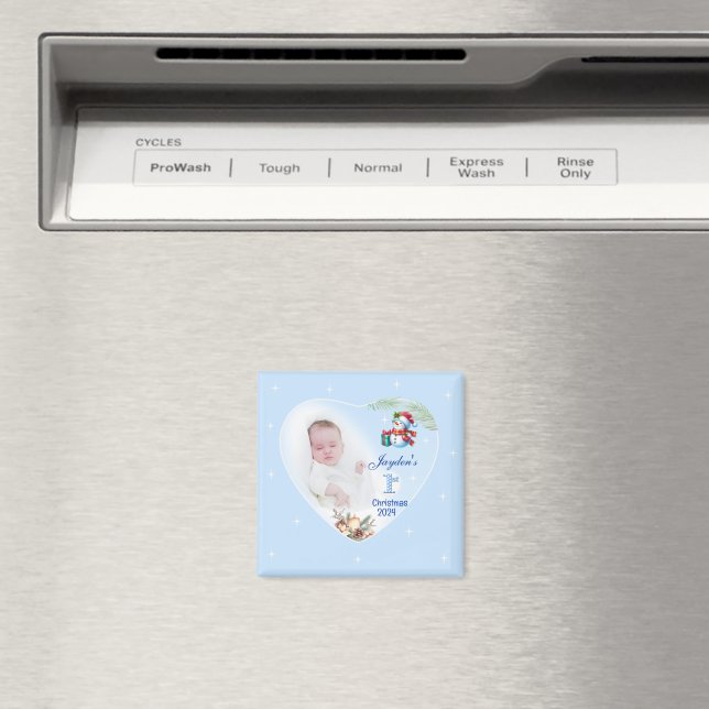 Íman Presente de fotos de 1rua de Natal personalizado (In Situ (Dishwasher))
