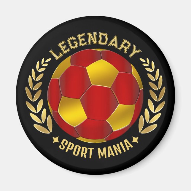 Íman presente de futebol personalizado (Frente)