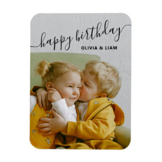 Íman Presente de Gêmeos Personalizado com Foto e Roteir
