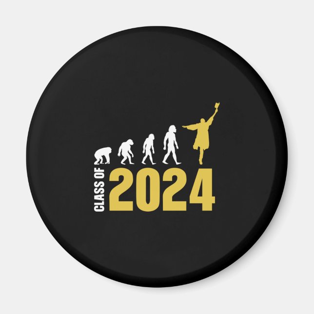 Íman Presente de Graduação | Classe De 2024 (Frente)
