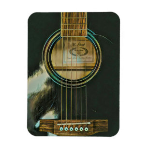 Íman presente de guitarra clássico para pai