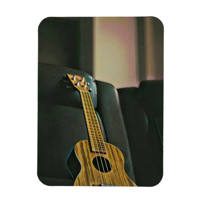 Íman presente de guitarra de baixo acústico (Vertical)