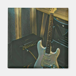 Íman presente de guitarra de baixo acústico