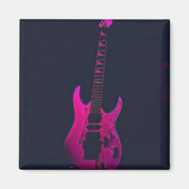 Íman Presente de guitarrista acústico (Frente)