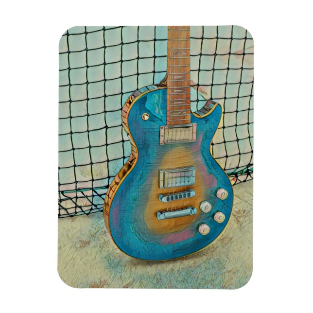 Íman Presente de guitarrista acústico (Vertical)