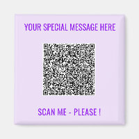 Presente de ímã de código QR com texto personaliza