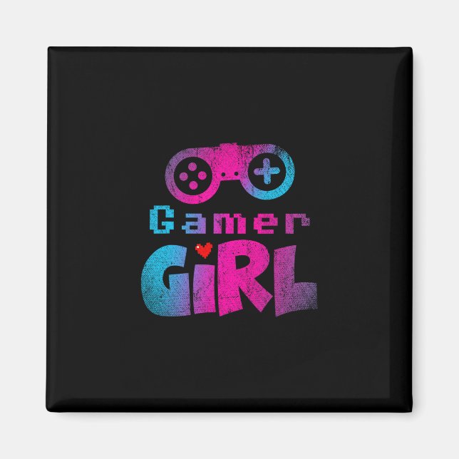Íman Presente de Jogadora de Video Game Nerd E Sport Ga (Frente)