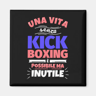 Íman Presente de Kickboxing Engraçado Esportes Atlético