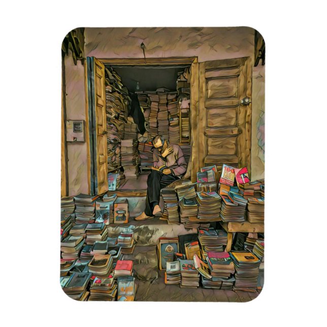 Íman Presente De Leitura De Amantes Para Bibliotecário (Vertical)