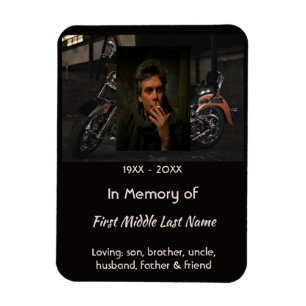 Íman Presente de lembrança memorial cristão para motoci