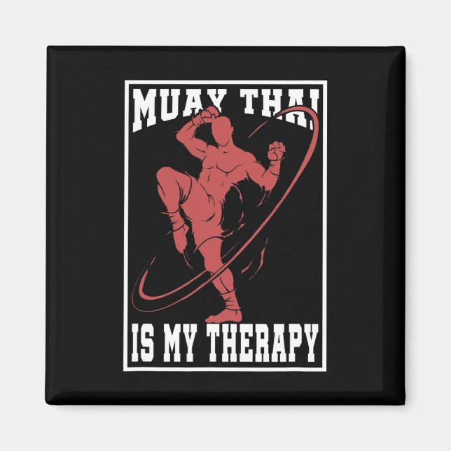 Íman Presente de lutador de artes marciais de Muay Thai (Frente)