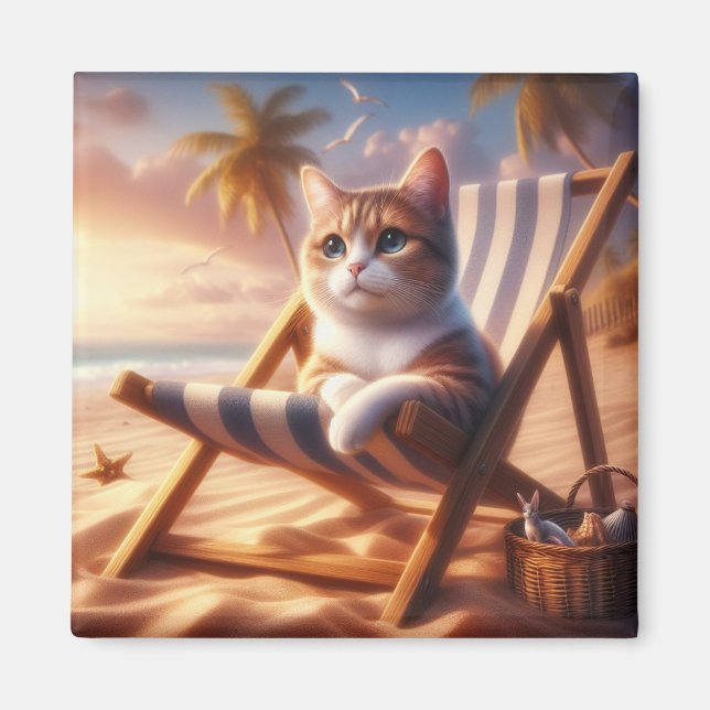 Íman Presente de magneta de gato doce, presente de aman (Frente)