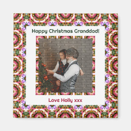 Íman Presente de Manutenção de Foto Feliz de Natal Pers