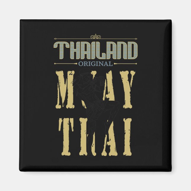 Íman Presente de Muay Thai Kickboxing Original da Tailâ (Frente)