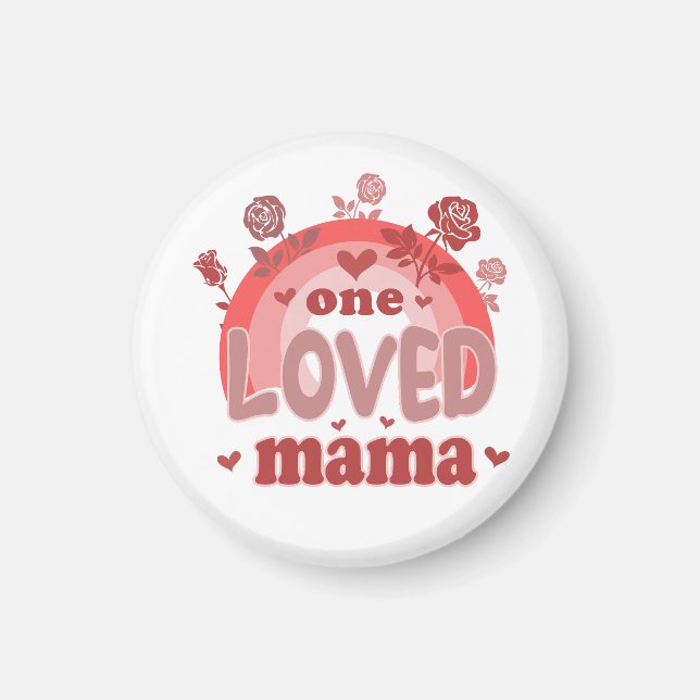 Íman Presente de namorados | Uma Mama Amada (Frente)