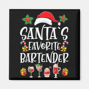 Íman Presente de Natal para Barman Favorito do Papai No