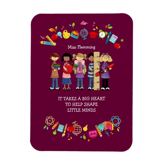 Íman Presente de Nome Personalizado de Apreciação do Pr (Vertical)