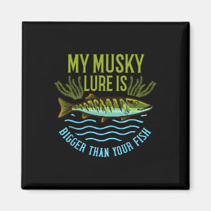 Íman Presente de pesca de musk Muskie isca muskellunge