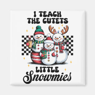 Íman Presente de Professor Eu Ensino os Pequenos Snow