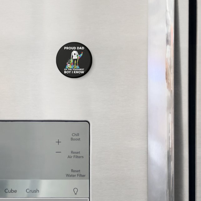 Íman Presente de quebra-cabeça do pai para conscientiza (In Situ (Fridge))