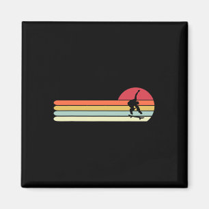 Íman Presente de Skateboarding estilo retrô vintage mas
