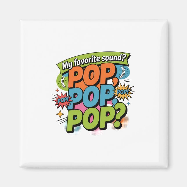 Íman Presente de som engraçado do Chiropractor Pop (Frente)