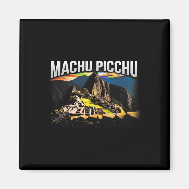 Íman Presente de Souvenir de Viagem de Caminhada Machu  (Frente)