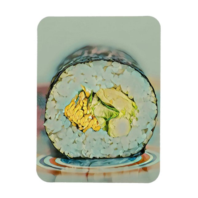 Íman Presente de sushi para amantes de comida (Vertical)