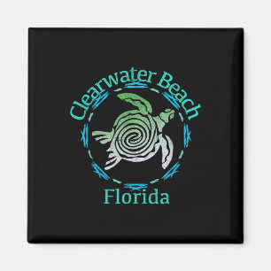 Íman Presente de Tartaruga Tribal da Clearwater Beach V