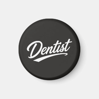 Íman Presente de Tipografia de Roteiro de Dentista
