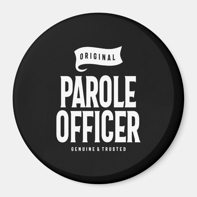 Íman Presente de Título de Cargo do Oficial de Parócito (Frente)