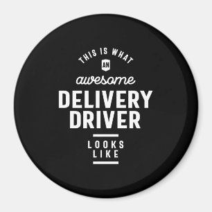 Íman Presente de Título de Tarefa de Driver de Entrega