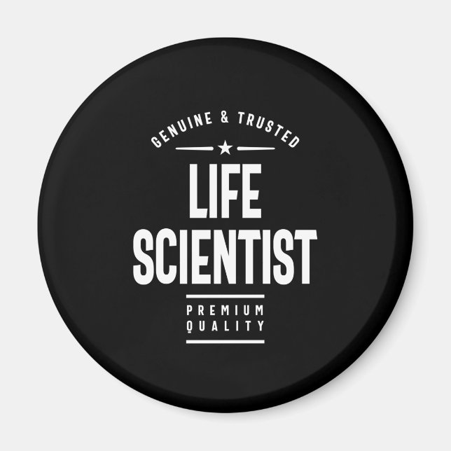 Íman Presente de Título de Trabalho de Cientista da Vid (Frente)