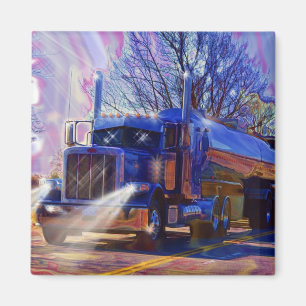 Íman Presente de transporte pesado de caminhões-cistern