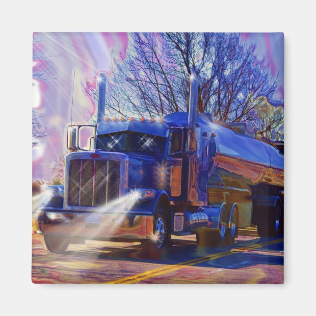 Íman Presente de transporte pesado de caminhões-cistern (Frente)