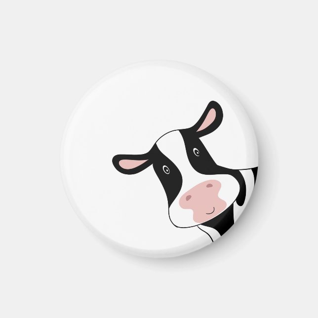 Íman Presente de vaca, ímã de vaca fofo. tema vaca (Frente)
