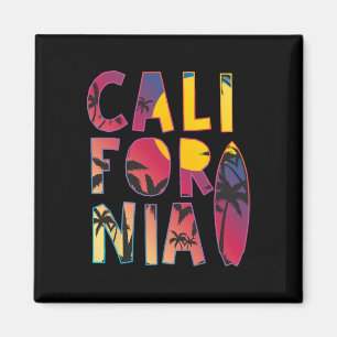 Íman Presente de Verão Surf Califórnia Vintage Retro Su