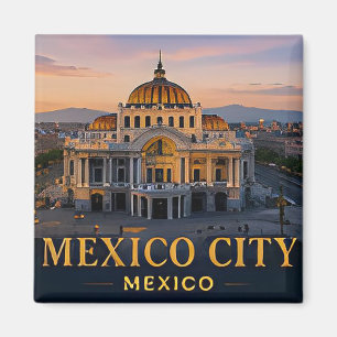 Íman ✈️ Presente de Viagem Cidade do México 🌵