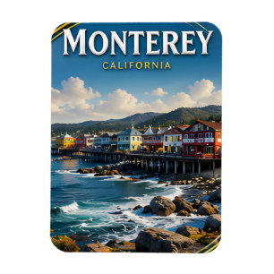 Íman Presente de viagem costeira Cannery Row de Montere